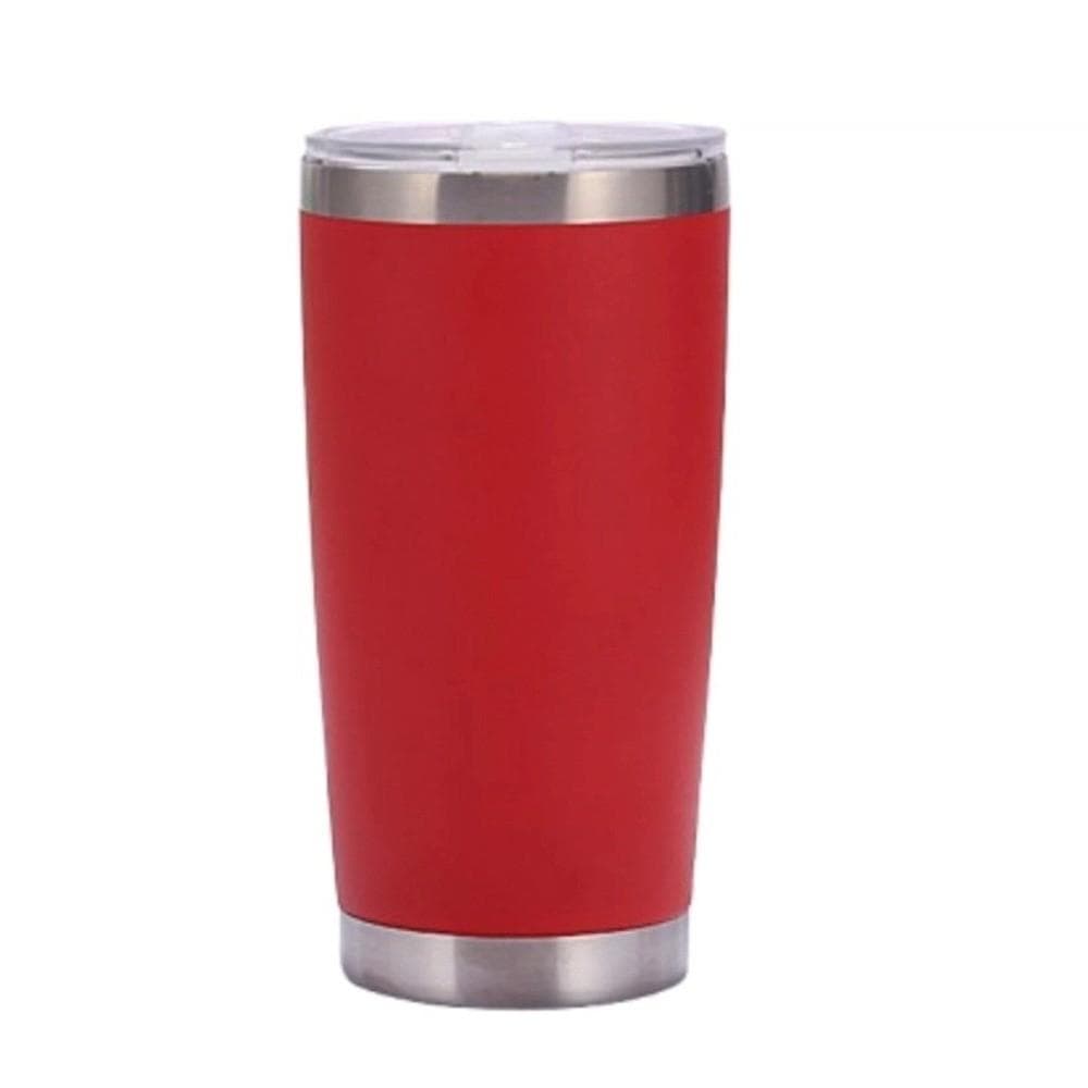 20oz Vacuum Insulated Cup with Lid Tumbler Thermal Mug Creative Car Thermos Cup Travel red