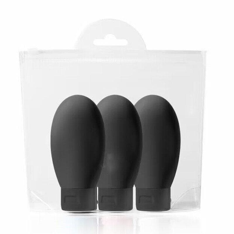 3Pcs Soft Silicone Refillable Bottles Set Lotion Shampoo Squeeze Tube Container Empty Bottle Travel Botttle Beauty Makeup Tools 60ml