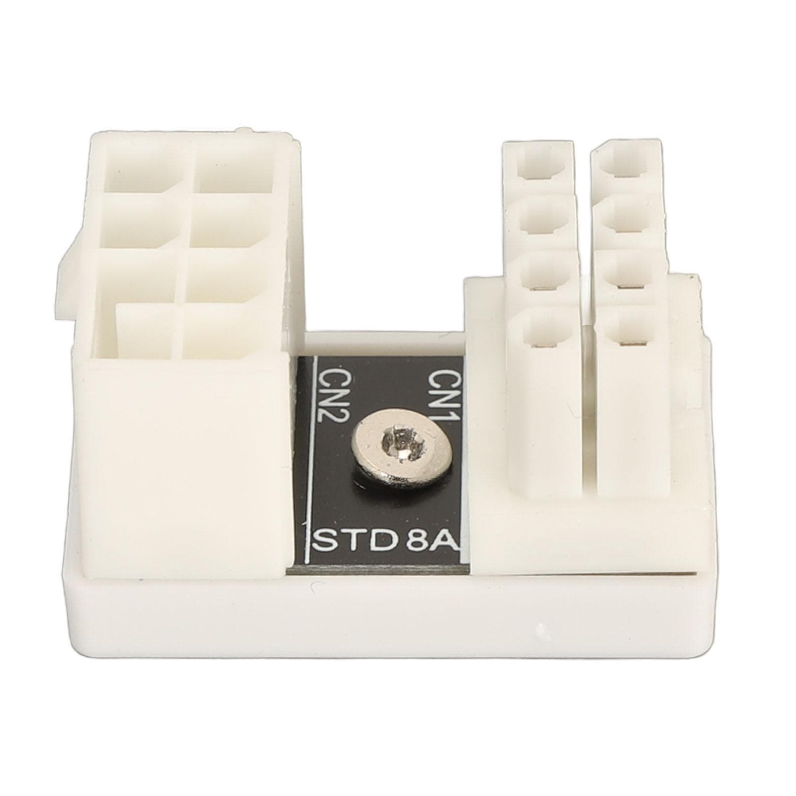 8 Pin GPU PCIE U Turn 180 Degree Angle Power Adapter STD8B Type Graphics Card Connector Power white