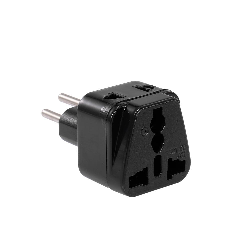 High Quality Swiss Embedded Conversion Plug 5-hole Adaptor Plug Swiss Plug to Universal Socket Travel Plug Adapter Black black