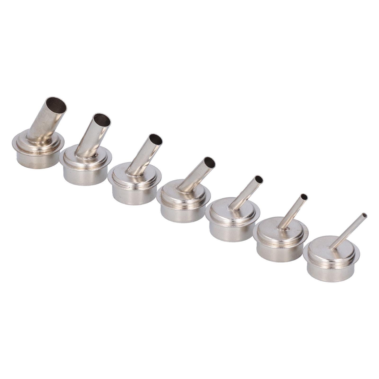 7Pcs Hot Air Gun Nozzle Kit Oblique for 861 Soldering Desoldering Station Accessories