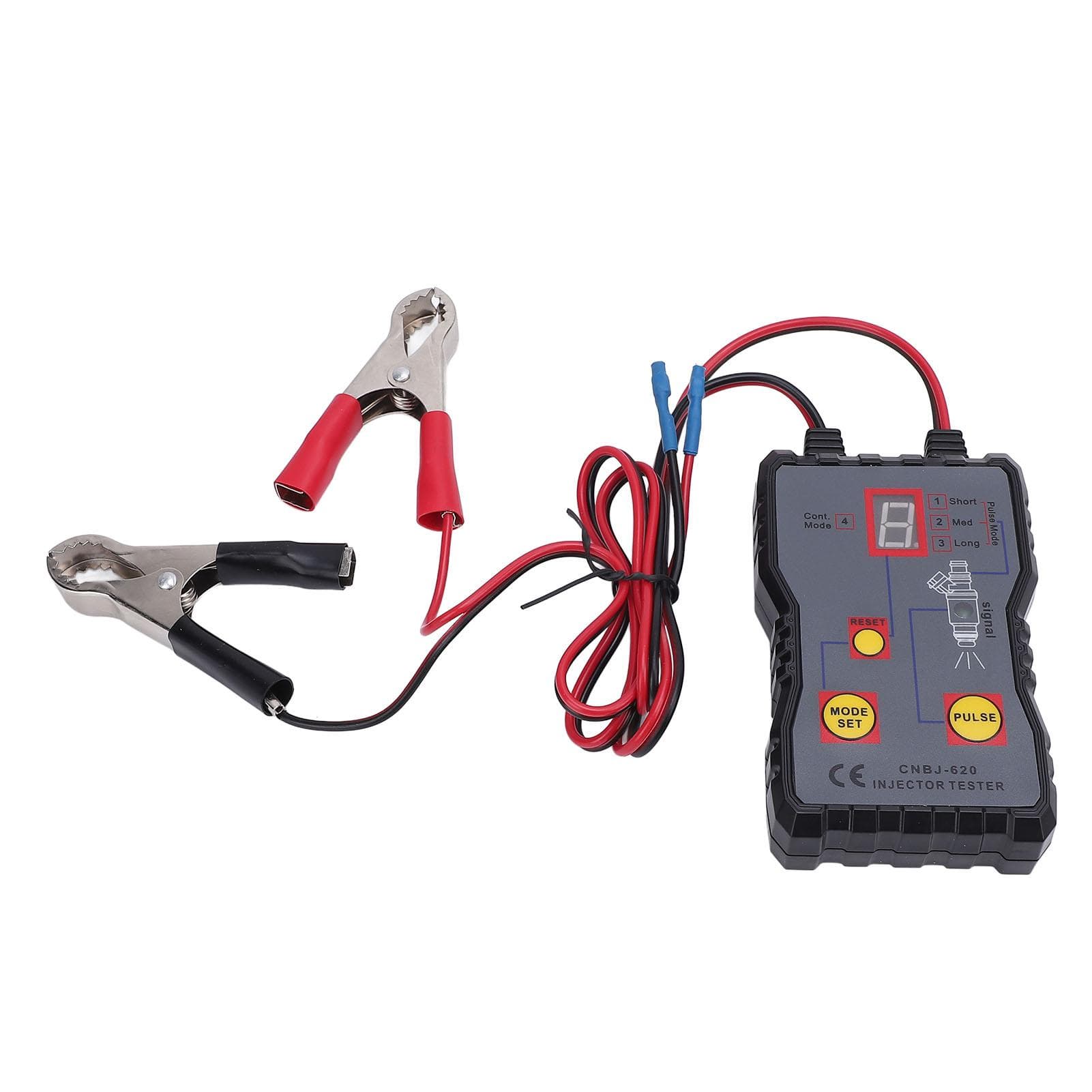 Fuel Injector Tester Kit 4 Pulse Modes Fluid Test Machine for Automotive Motorcycle CNBJ620 12V