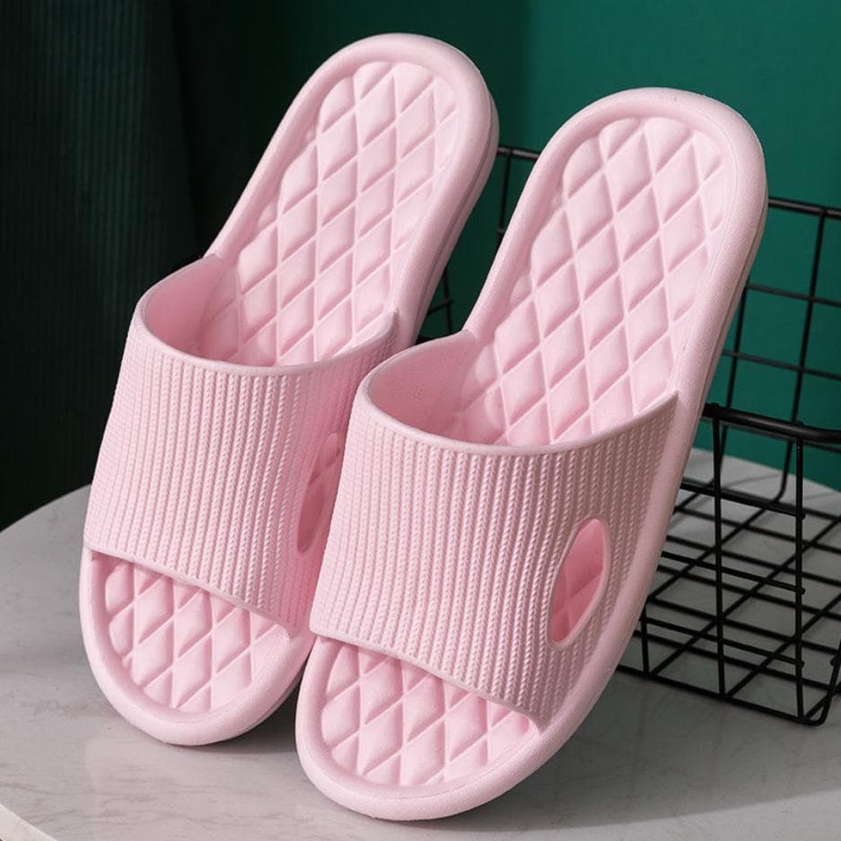 Household Slippers Men and Women Summer Indoor Thick Bottom Non-slip Bathroom Slippers Soft Bottom Sandals 36-37