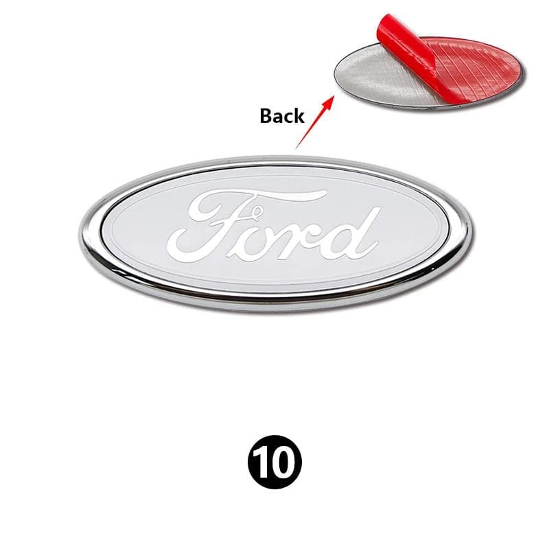 Car Sticker Ford 1Pc 11.5cm Car Front Rear Trunk Emblem Cover Sticker for Ford Focus Mondeo Edge Ecosport Ranger Fiesta Fusion K 11.5x4.5cm