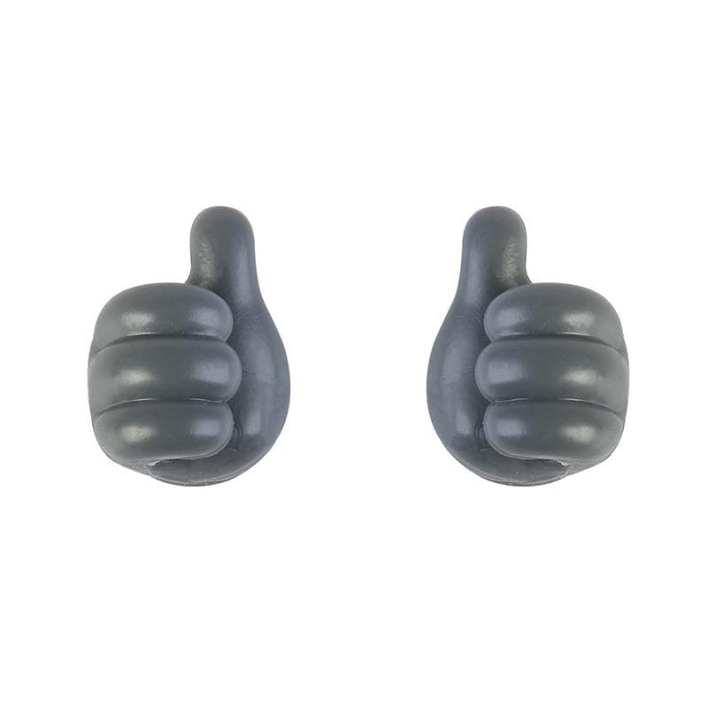 Hand-shaped Rubber Holder Glasses Cable Power Cord Charging Line Self Adhesive Mini Hook Car Storag Organizer Gadget Decorations grey