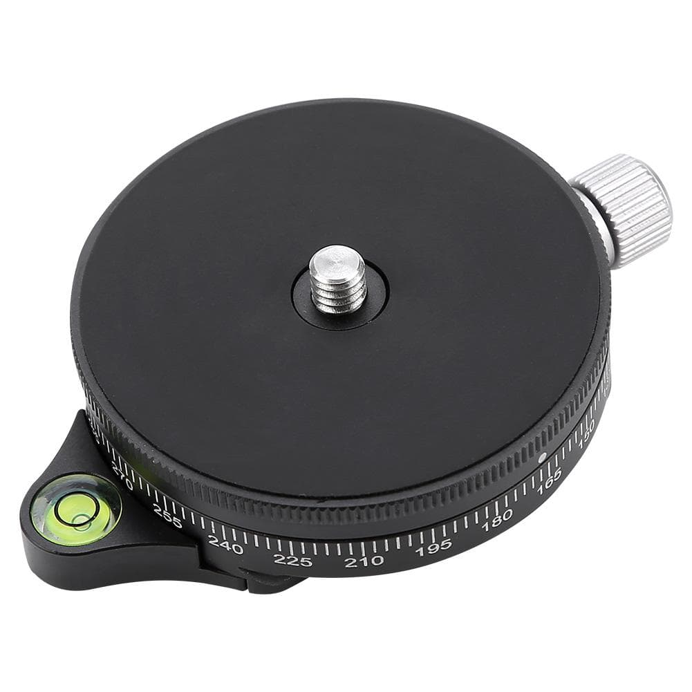 FC-60 360 degrees Disc Tripod Quick Release Plate Panorama Base Head Clamp for DSLR