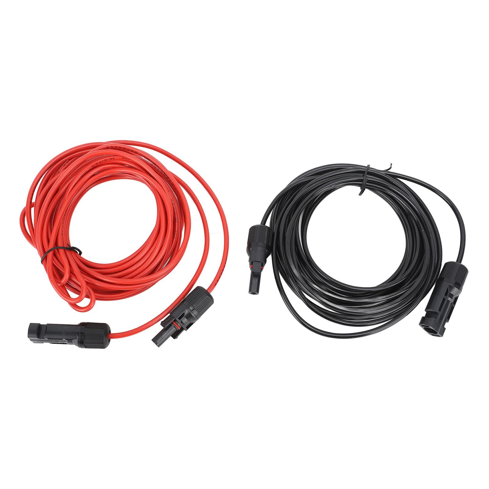 6m Solar Panel Cable Solar Extension Cable 2.5mm2 12AWG Photovoltaic Cable for Home Shop RV Red