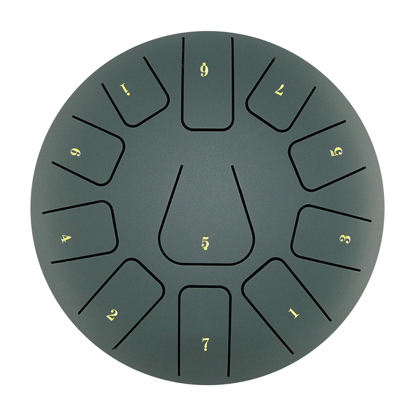 8 Inch Steel Tongue Drum 11 Notes Handpan Drum with Drum Mallet Finger Picks Percussion for green