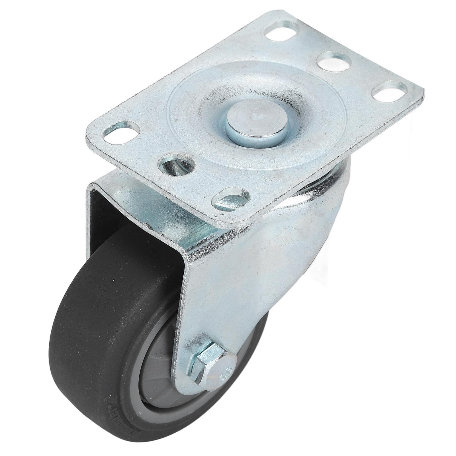 Swivel Caster 75mm Low Noise Heavy Duty TPR Wheel Accessory Replacement for Cart