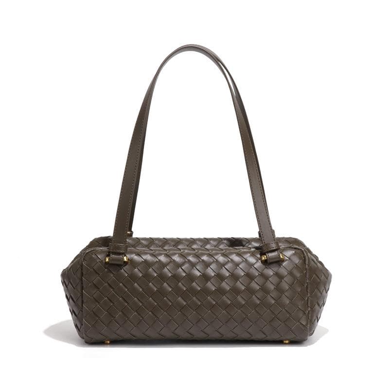 Retro Hand-woven Women's Bag with French Soft Leather Texture, Hand-held Pillow Bag, Elegant and Versatile, Single-shoulder Underarm Bag