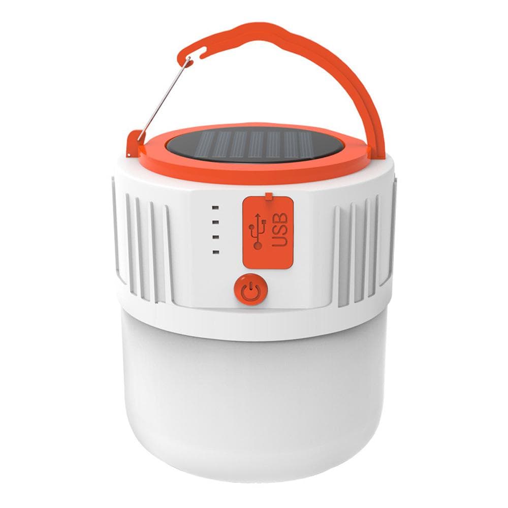 Portable Lantern USB Solar Power Mobile Light with 24pcs Lamp Beads for Outdoor Camping Accidental multicolour
