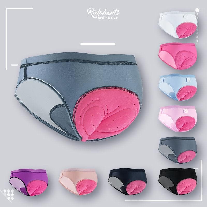 Women s bicycle riding underwear triangle silicone pad moisture wicking breathable dynamic cycling XL