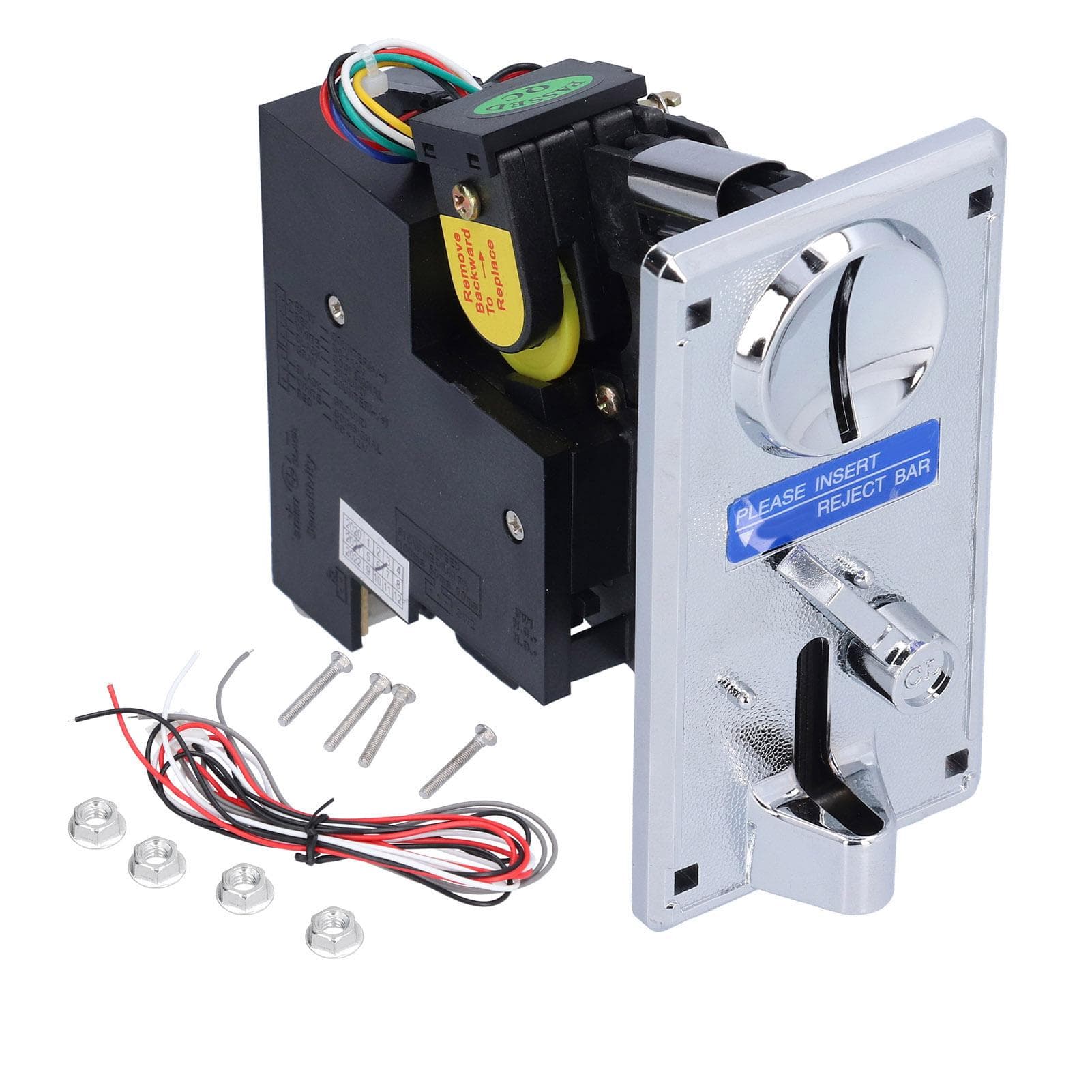 Coin Acceptor CPU Comparison Electronic Coin Selector for Arcade Game Vending MachineSilver Gray silver gray