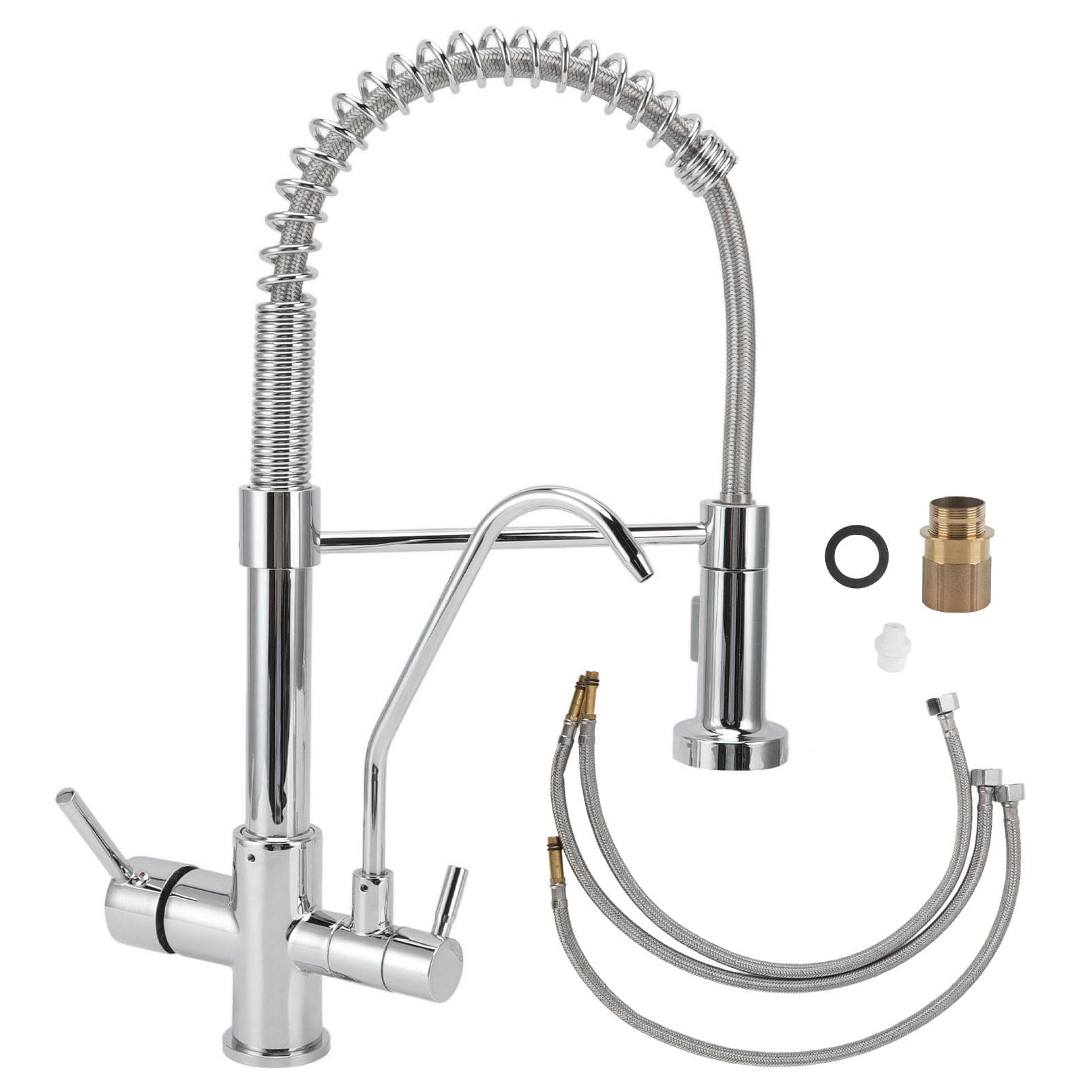 Spring Kitchen Faucets Universal Dual Purpose Faucet Filter Water Copper Sink Faucet G1/2 Thread