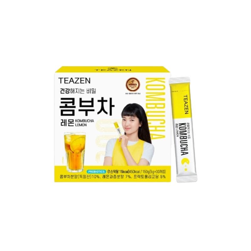 BTS’ Jungkook Teazen Kombucha 8 Flavor 5g 30 Sticks Per Box Lemon flavor 30sticks