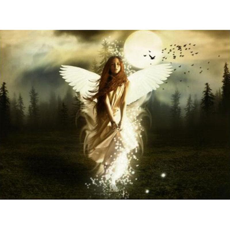 5D DIY Diamond Embroidery Angel Full Diamond Painting Kids Cross Stitch Portrait Home Decor 20X30CM