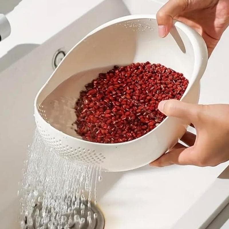 1 Piece of Rice Drainage Basket Rice Filter Fruit and Vegetable Drainage Sieve Kitchen Supplies Small Tools Multi-purpose