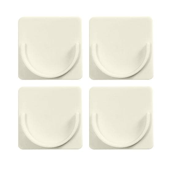 4Pcs Shower Rod Holder with Strong Adhesive Waterproof Strong Load-bearing Easy to L