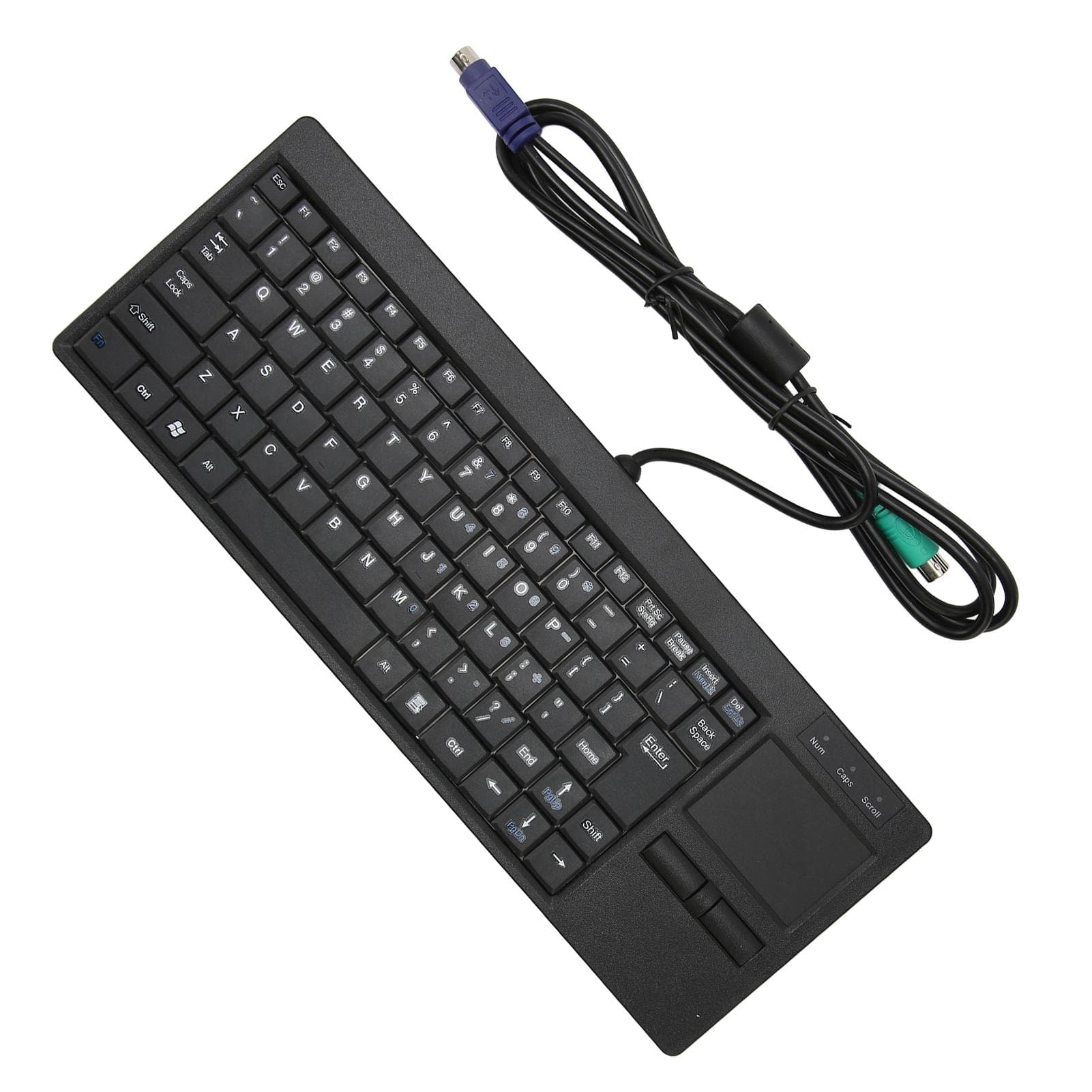 Industrial Keyboard Touchpad Wired Connection X Scissor Foot Plug and Play IPC Keyboard for