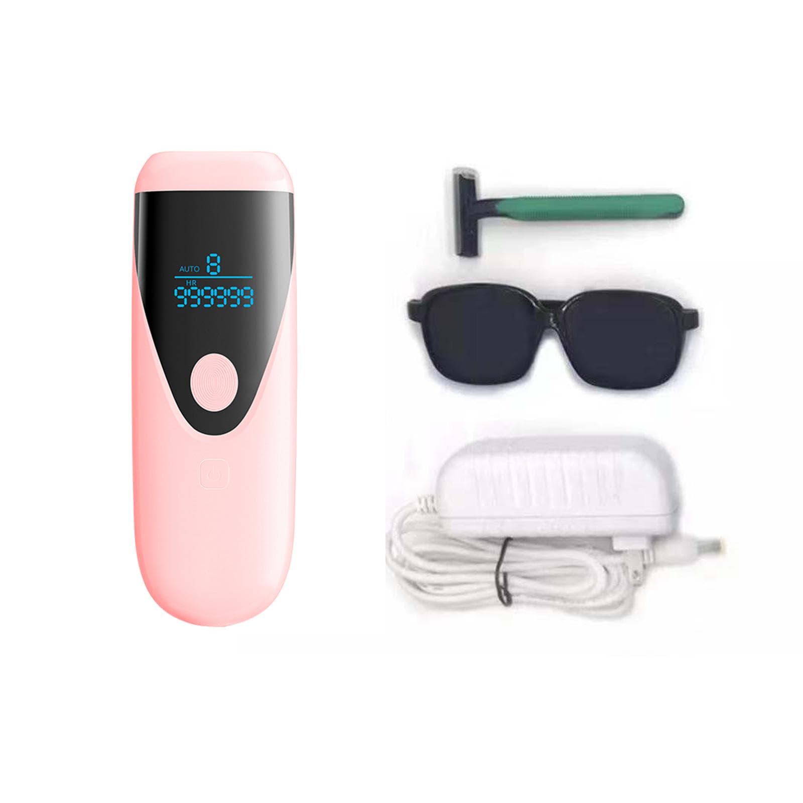 IPL Hair Removal Instrument Shaving Tool Epilator Hair Remover 990,000 Flashes Permanent Painless EU Plug pink