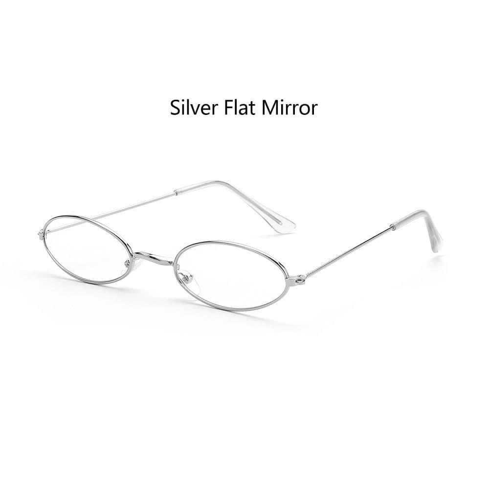 Retro Small Oval Sunglasses Vintage Shades Sunglasses Women 2023 for Men Women Eyeglasses 90s Street Style Sun Glasses