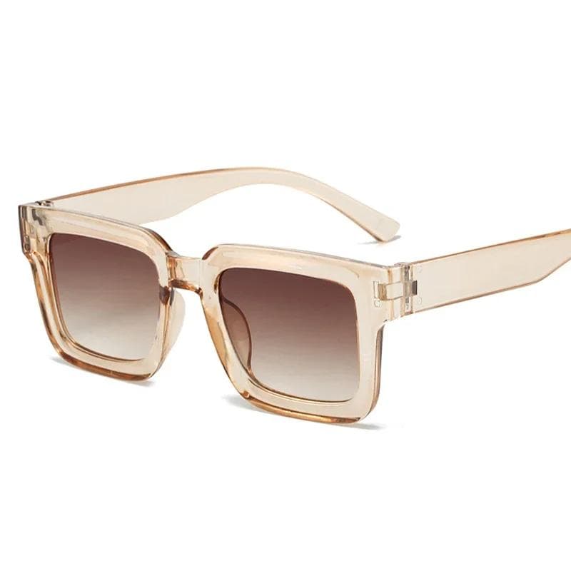 Elegant Square Sunglasses Women Men Vintage Fashion Mirror Shades Casual Outdoor Sun Glasses Unisex Oculos De Sol Other