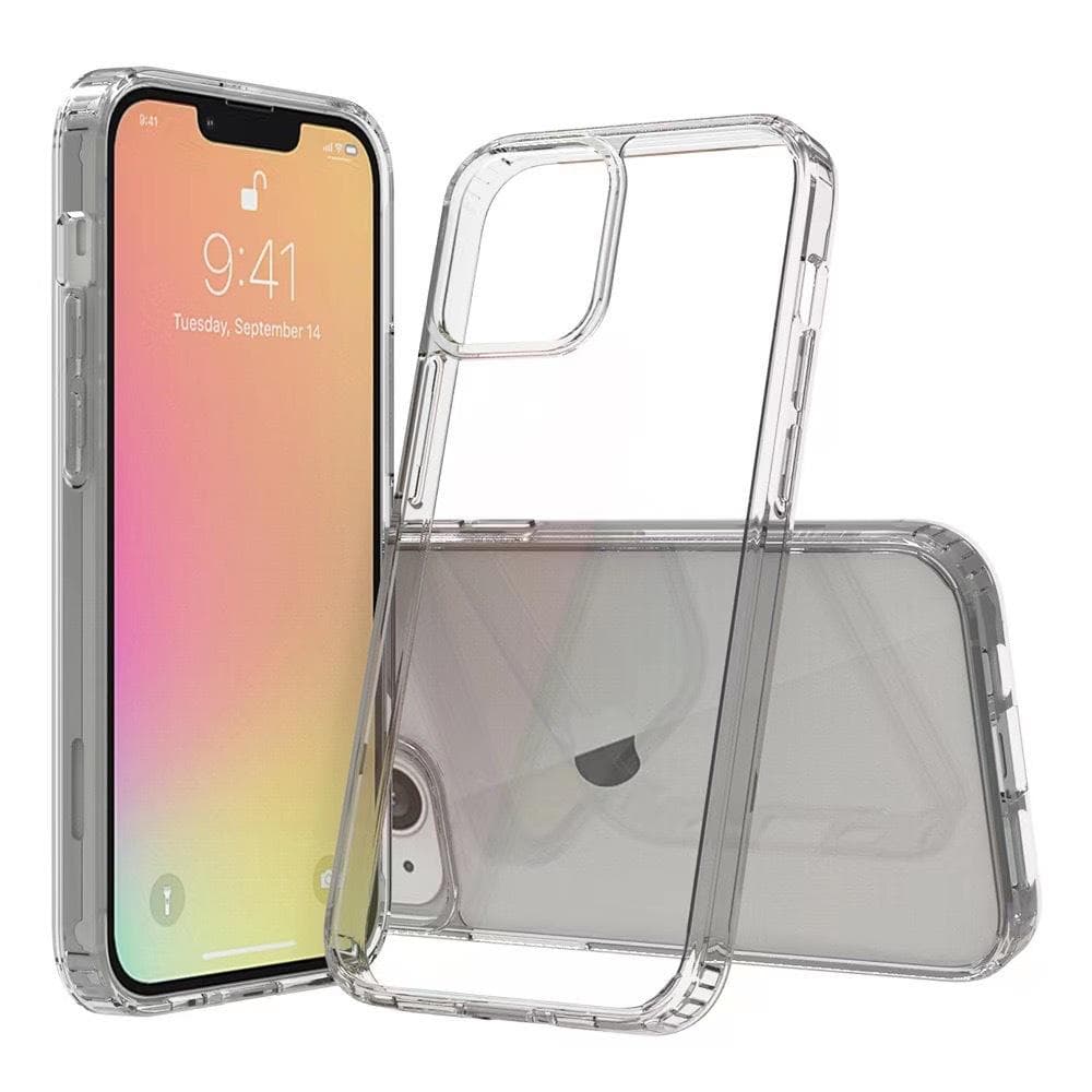 Applicable To Apple 15 Mobile Phone Case Transparent Acrylic Iphone13Pro High-transparent Anti-fall 12PM Simple Protective Case iPhone 15Plus