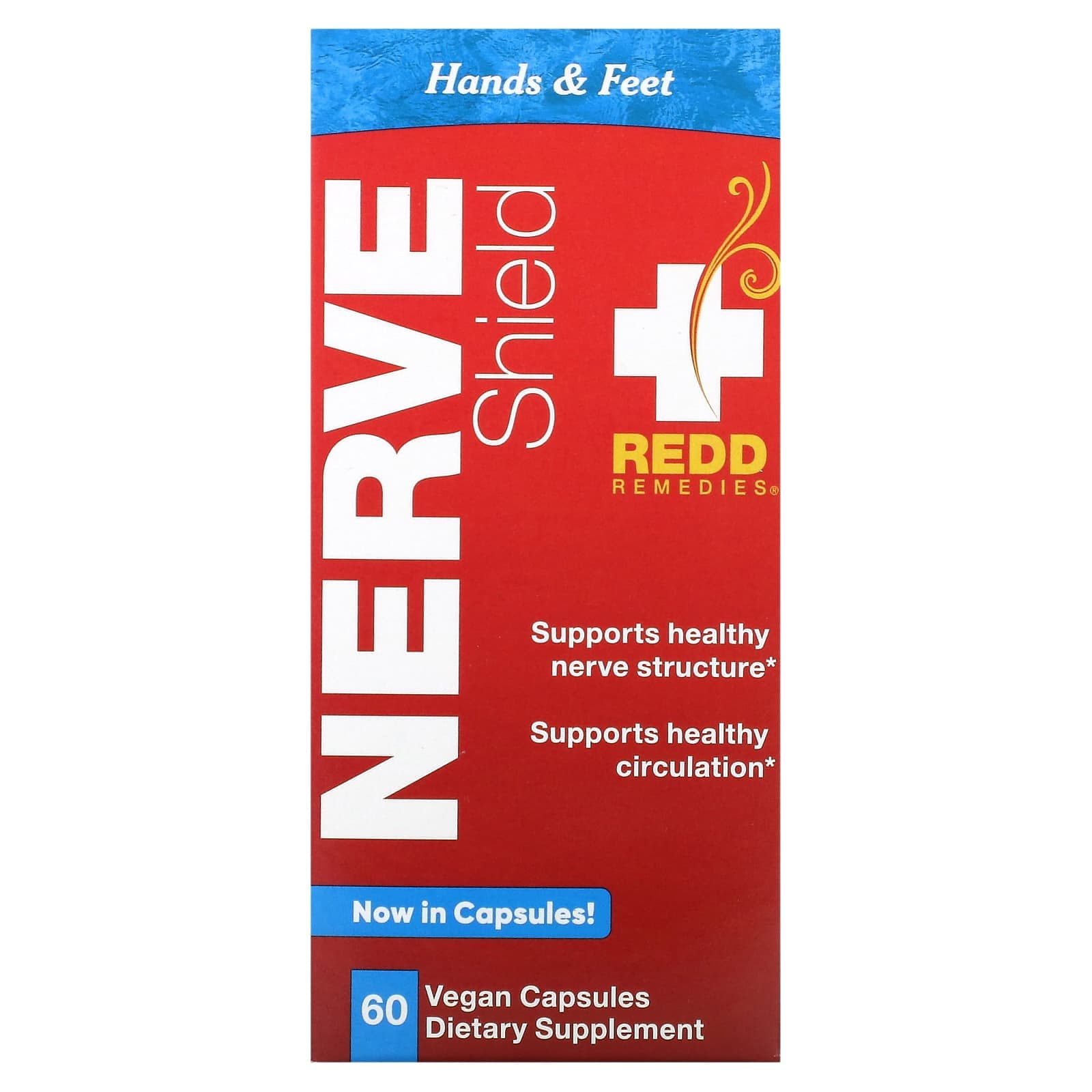 Redd Remedies, Nerve Shield, Hands and Feet, 60 Veggie Capsules