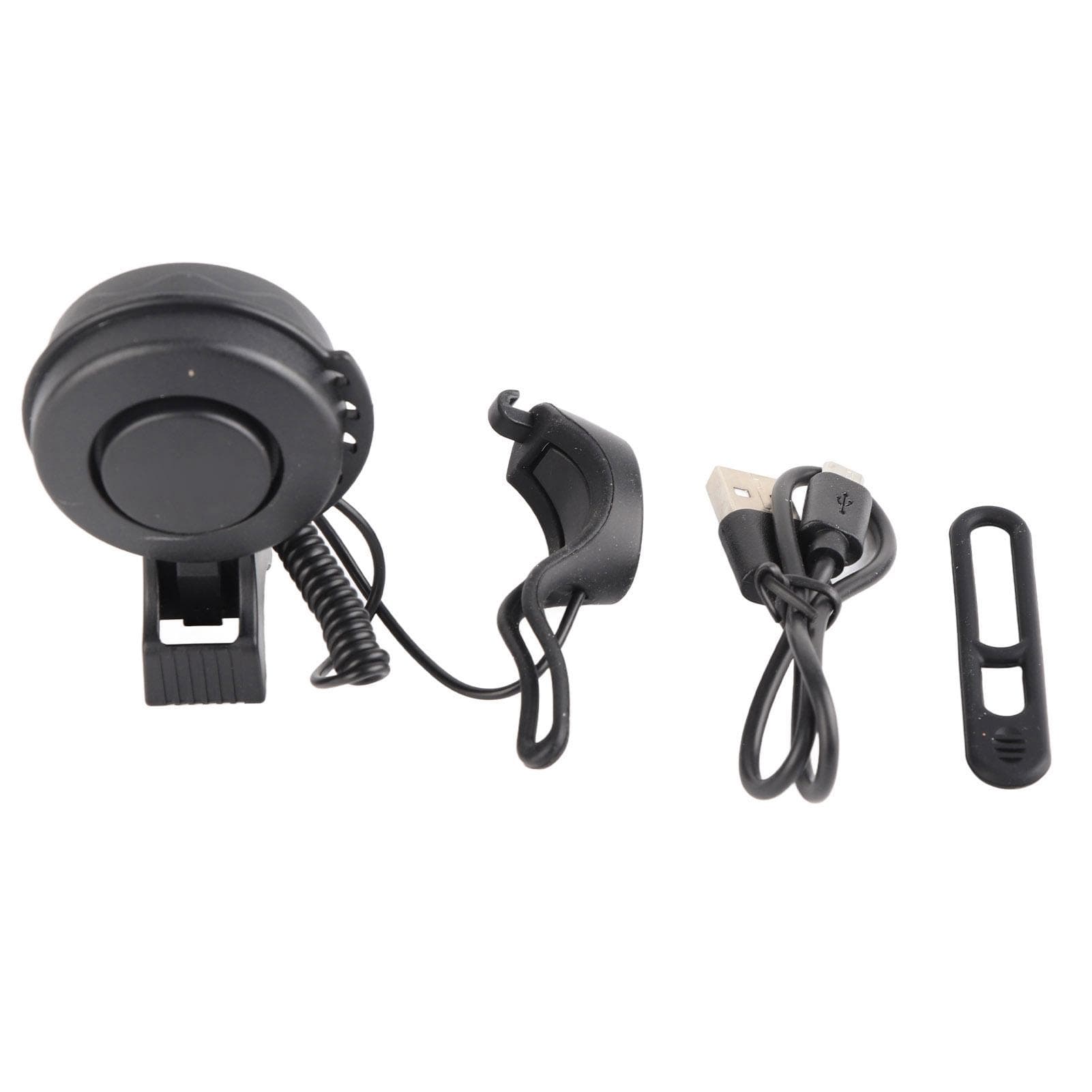 Bicycle Electric Horn Handlebar IP65 120dB USB Charging 3 Sound Modes Modification Tram Scooter
