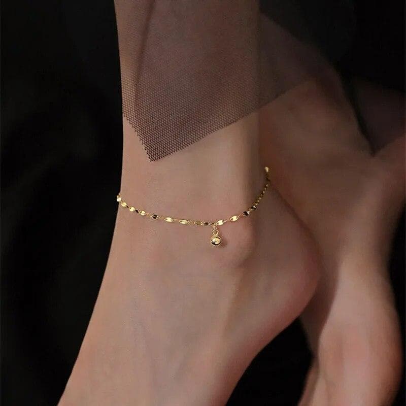Minimal Beads Anklets For Women Simple Vintage Beach Cuban Feet Chain Ankle Bracelet on Leg Summer Foot Female Jewelry gold