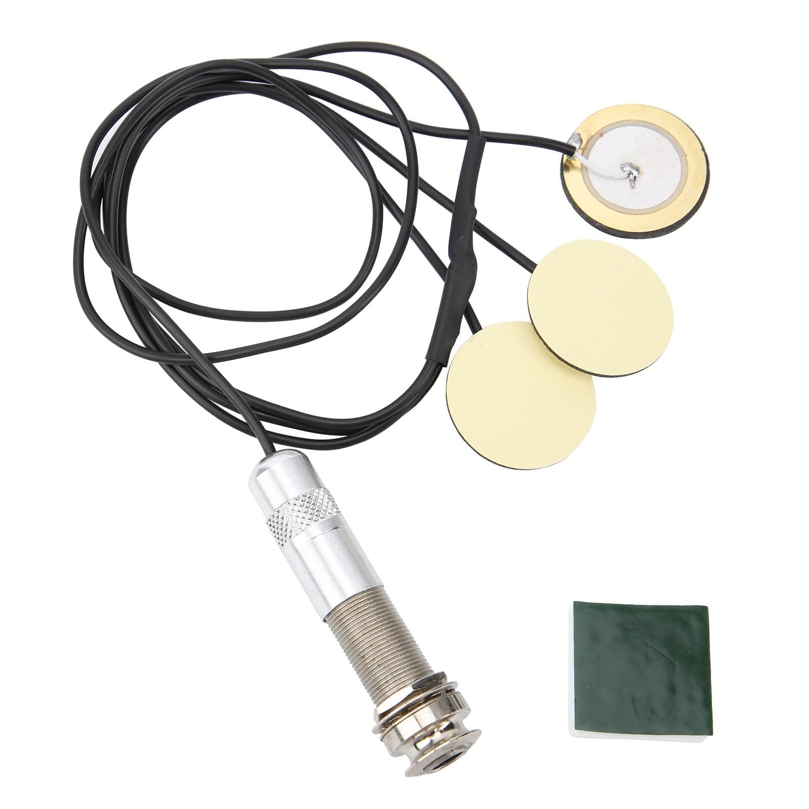 Guitar Pickup Avoid Trepanning SelfAdhesive Piezo Transducer for Acoustic Ukulele(Black ) black