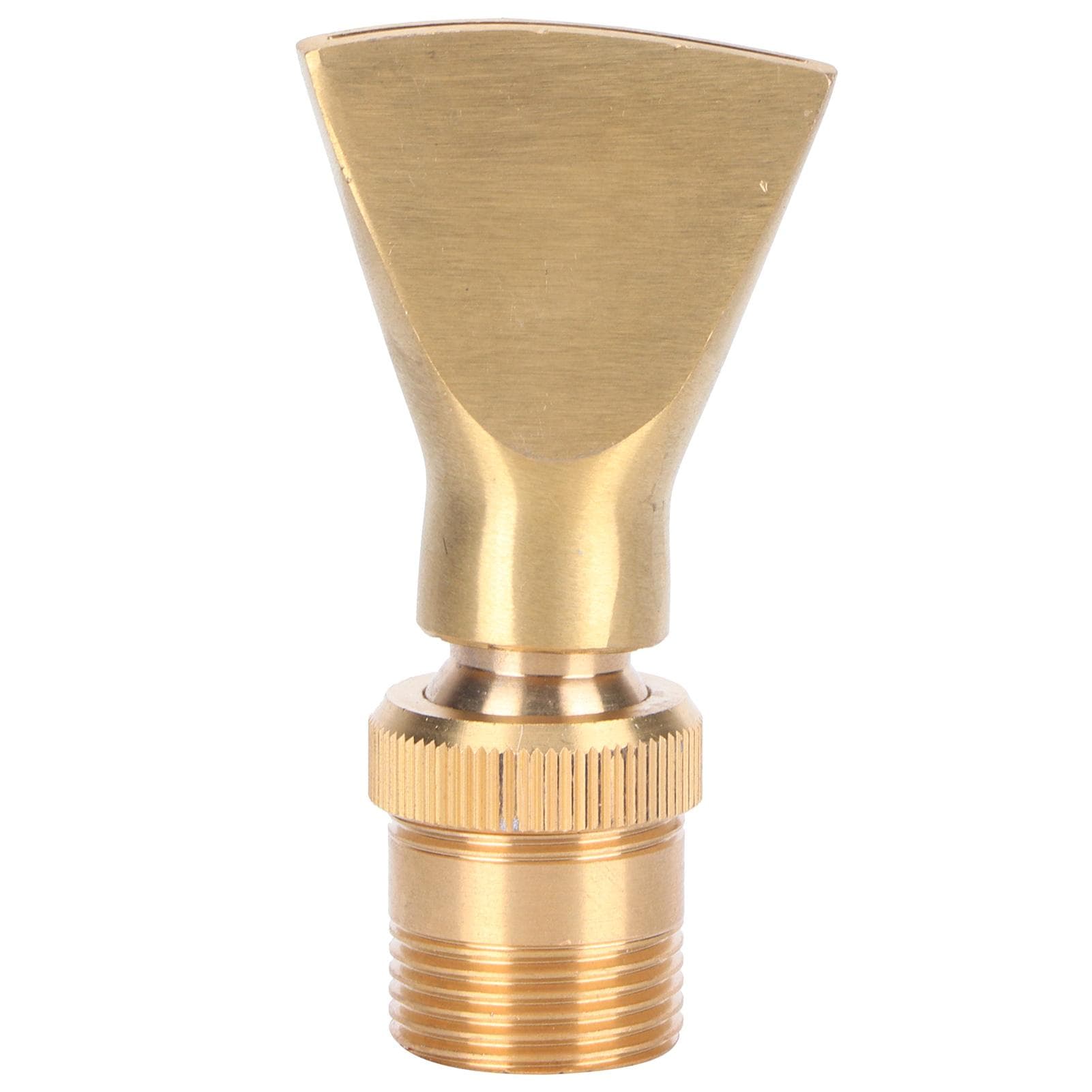 Brass Narrow Fan Jet Water Fountain Nozzle Spray Head Adjustable Pond SprinklerG1 Male Thread