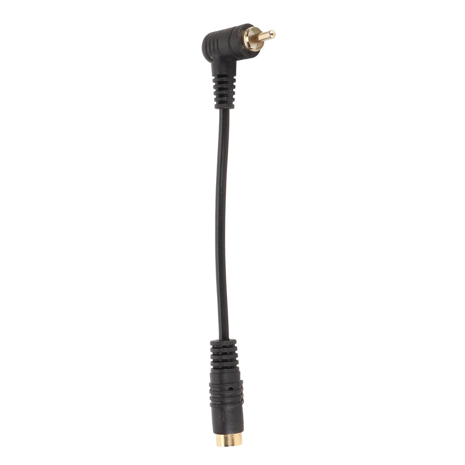 4pin Video Female to 90 Degree RCA Male Cable Plug and Play Mini DIN 4 Pin to RCA Cable Composite