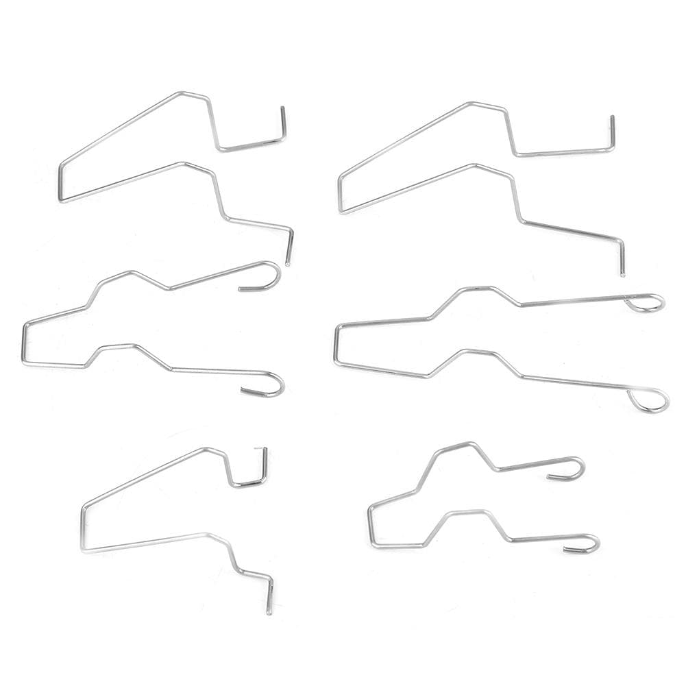 6pcs Headlamp Headlight Dip Dipped Beam Head Lamp Bulb Retaining Spring Clip Clamp for H1 H4 H7