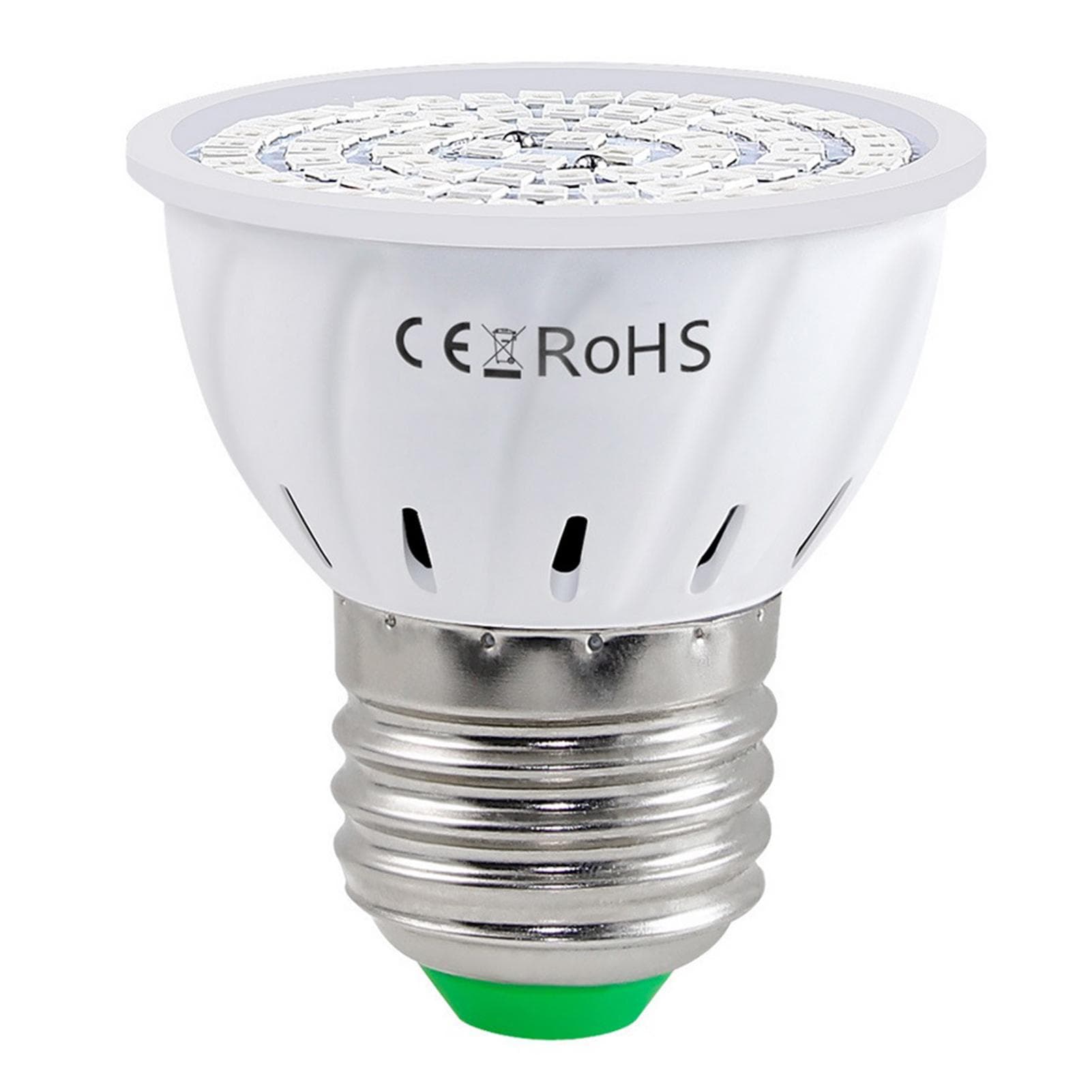 LED Grow Light Bulb for Indoor Plants Red & Blue Spectrum LED Plant Light Bulbs E14 Growing Lamp E27 & 48 LEDs
