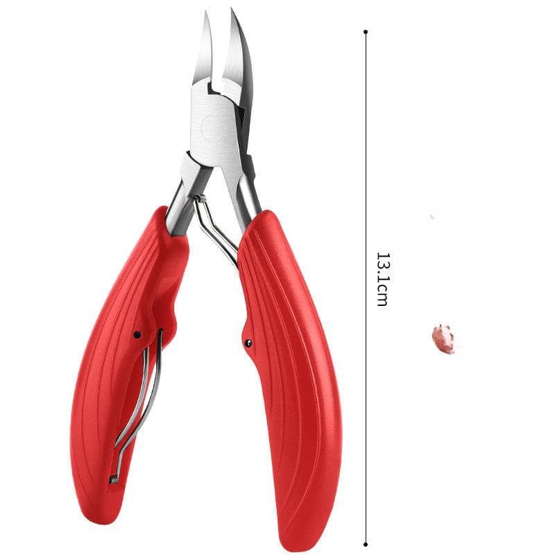 New Toenail Clippers Dead Skin Remove Nail Ingrown Nipper Cuticle Scissors Nail Cutter Paronychia Tools Pedicure Manicure red