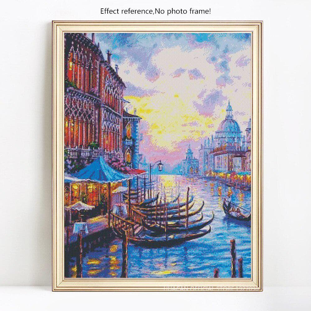 Diamond Mosaic Scenery 5d Diamond Painting Full Drill Round Scenic Rhinestones Pictures 20X30
