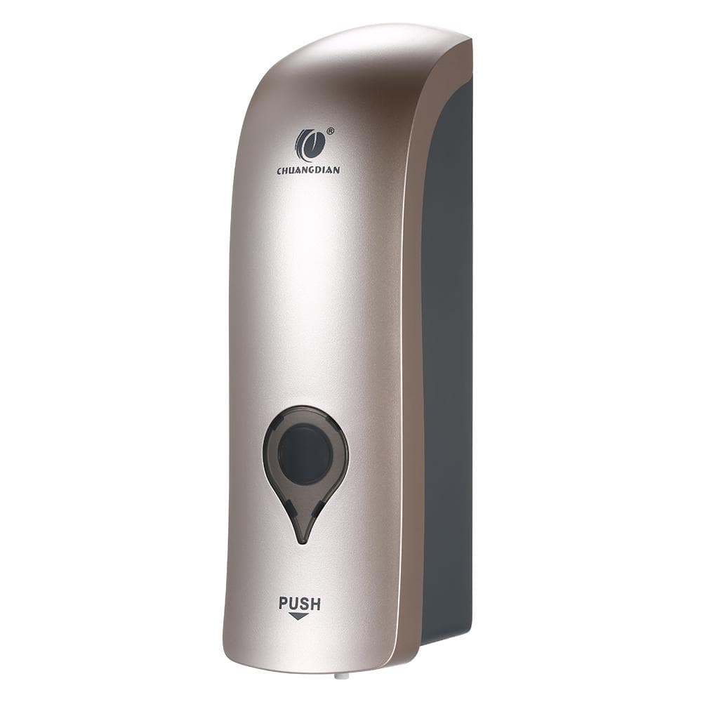 CHUANGDIAN 300ml Wall Mounted Single-Head Manual Soap Dispenser Shower Gel Liquid Shampoo Sanitizer champagne/gold