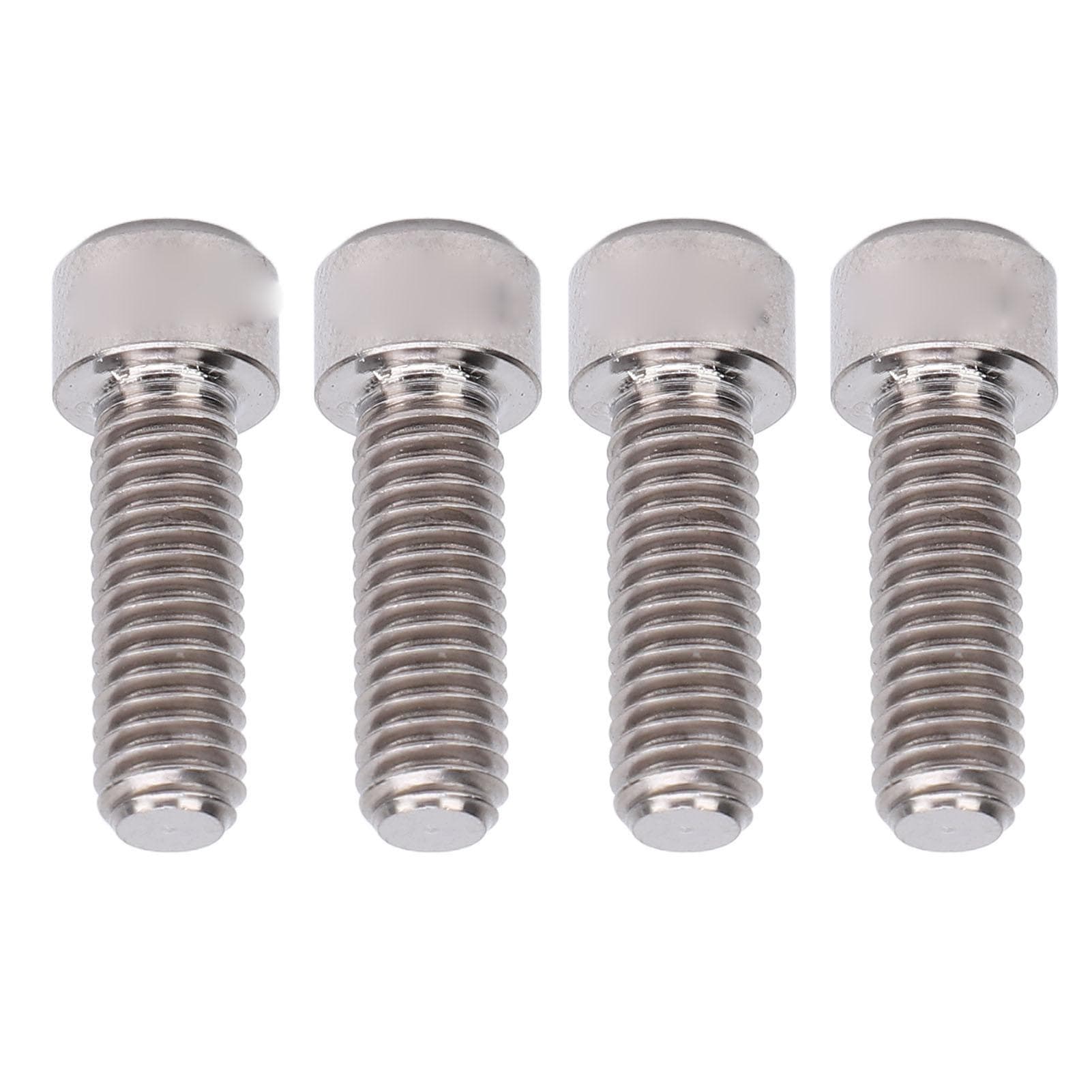 4Pcs Disc Brake Screws Mountain Biking Caliper Cycling Supplies Ti Alloy M6x18mm Ti Color