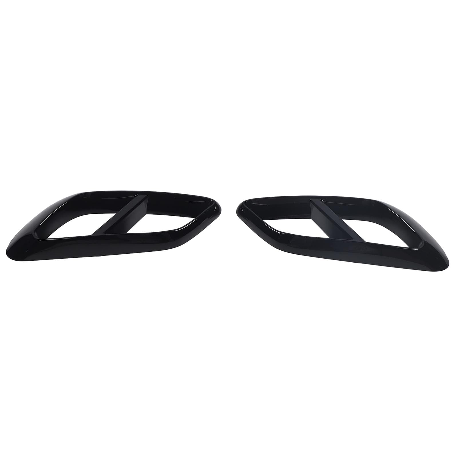 1 Pair Rear Exhaust Muffler Tail Pipe Cover Trim Muffler Tail Pipe Trim Replacement for Benz black