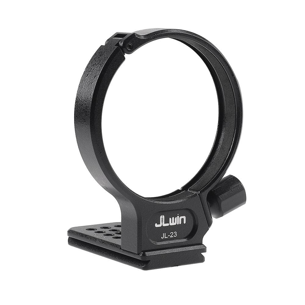 JLwin JL-23 82mm Tripod Mount Ring with 80mm Quick Release Plate 1/4in & 3/8in Threaded Holes black
