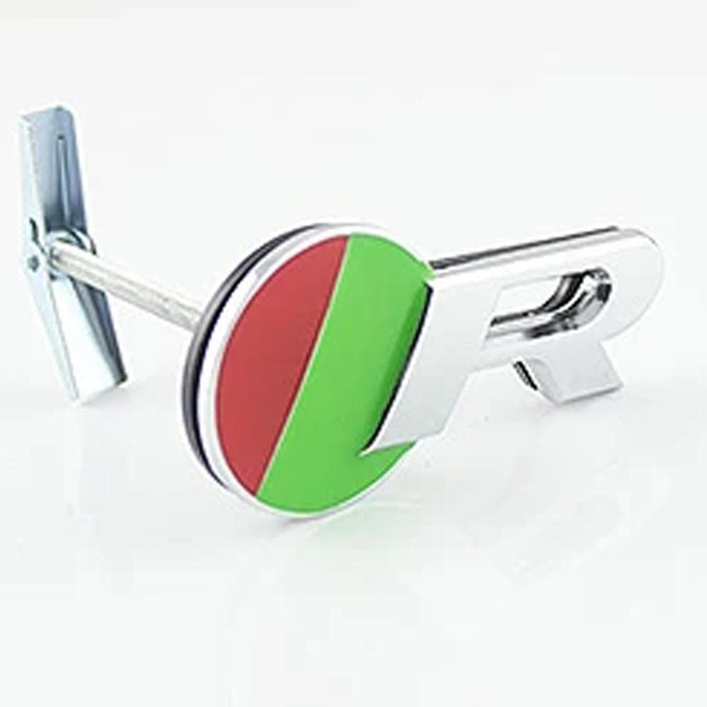 Clip Grille Sticker For F-TYPE E-PACE F-PACE XE XF XJL R S Sport Emblem Sticker Car Front Grille Badge Sticker Accessories Red&Green R Grille Badge