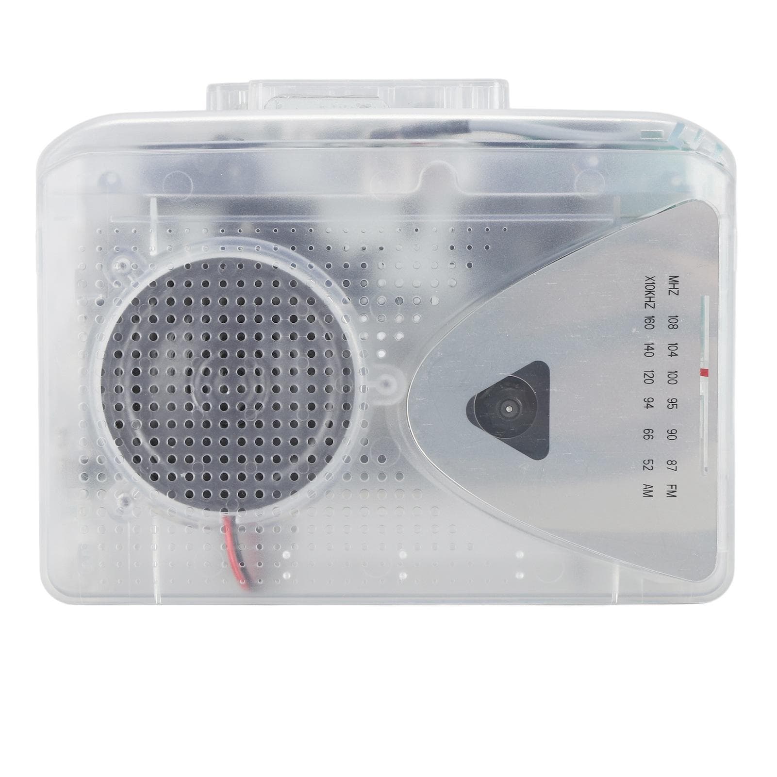 Cassette Tape to MP3 Converter Auto Reverse Clear Stereo 3.5mm Headphone Jack Portable Cassette transparent