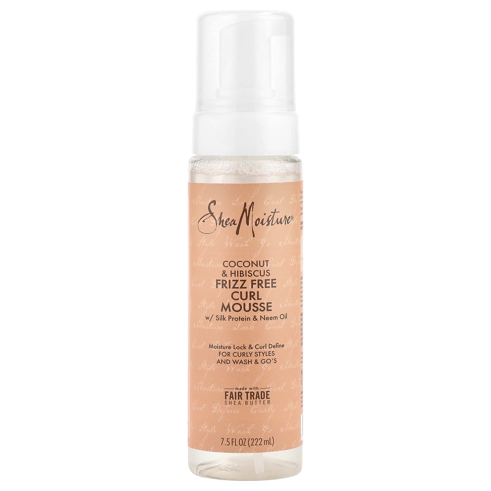 SheaMoisture, Coconut & Hibiscus, Anti-Frizz Curling Mousse, 7.5 fl oz (222 ml)