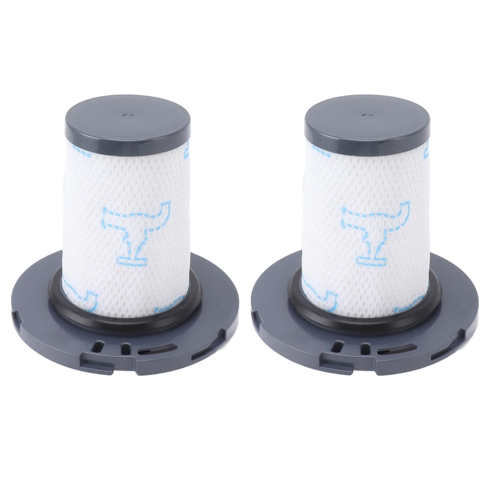 2PCS Robot Vacuum Filters Detachable Robot Vacuum Filters for Rowenta ZR009007 RH9890WO RH9879WO X