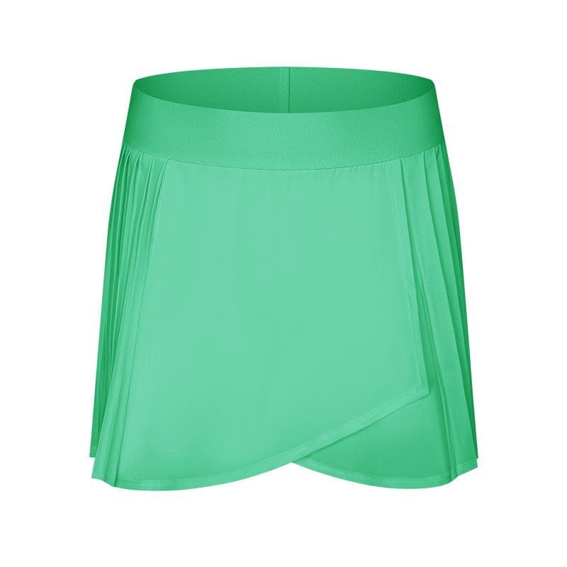 New Ice-sensing Pleated Slit Sports Pants Skirt with Lining Anti-exposure Sports Yoga Skirt for Women 12