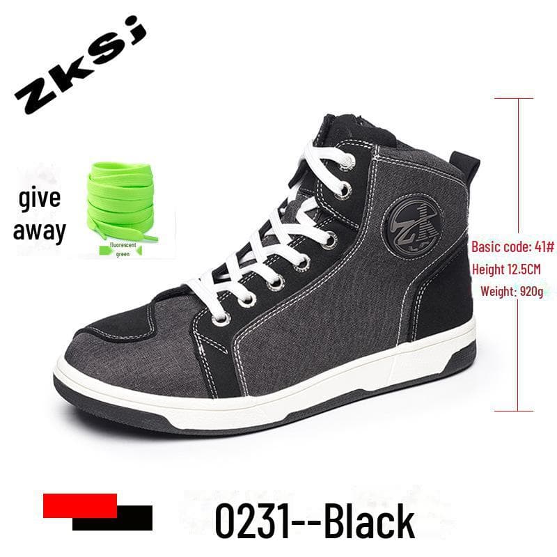 All-Season Breathable Motorcycle Riding Boots - Anti-Fall, Road Racing & Parkour Shoes 38