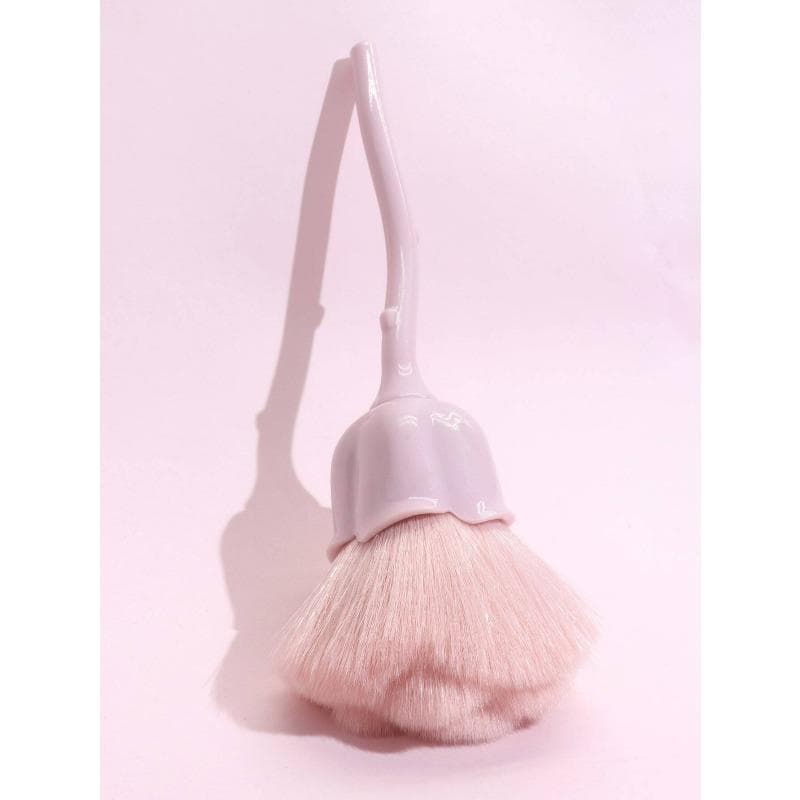 1pc Large Rose Shaped Blush Brush, Multi-Functional Face Make-Up Tool With Soft Fluffy For Powder /Highlighter Brush,Contour Makeup Brush pink