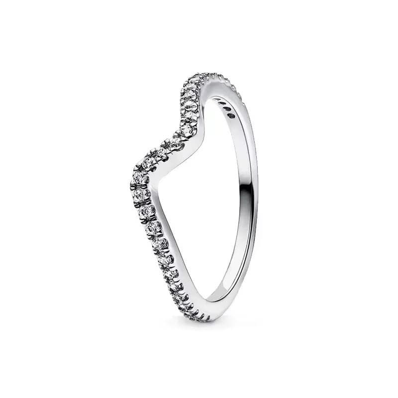 925 Sterling Silver Classic Dazzling Crown Round Hearts Ring Exquisite Women's Light Luxury Charm Ring Jewelry Gift 5&cubic zirconia amber