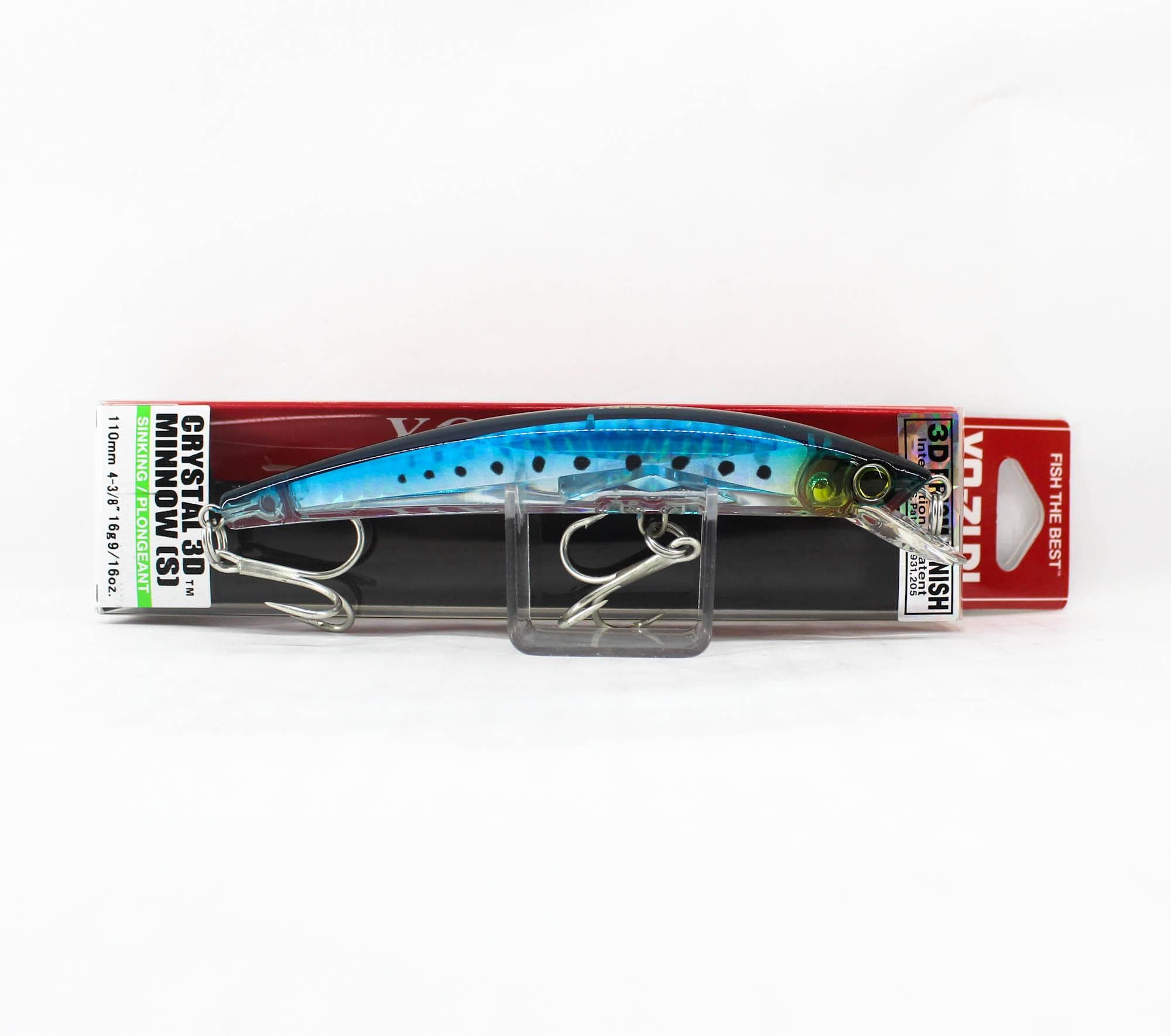 Yo Zuri 3D Crystal Minnow 110 mm Sinking Lure F1149-GHIW (6201)